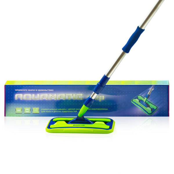 Universal mop with two attachments