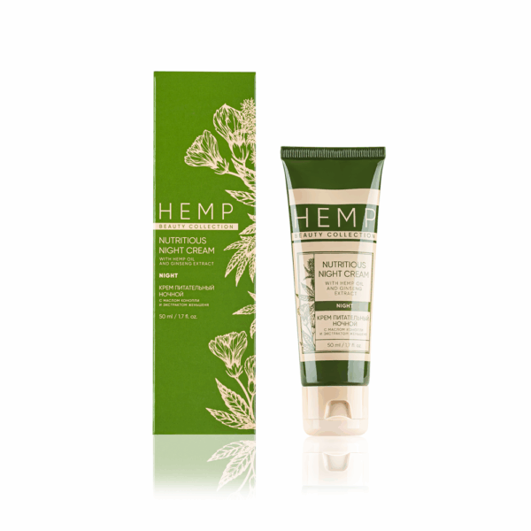 Night cream for the intensive nourishing of the face skin